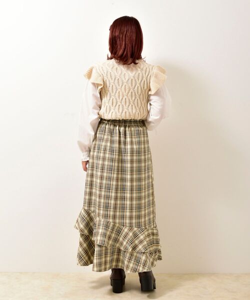 MAJESTIC LEGON(マジェスティックレゴン)の「∞2wayケーブルフリルニット(ニット/セーター・レディース・ブラック/ブラウン/アイボリー・SMALL/MEDIUM)」の22枚目の写真