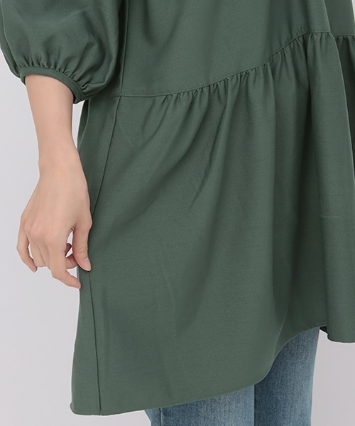 チチカカ（チチカカ）の「キカ刺繍チュニック（チュニック・レディース・パープル/グリーン/チャコールグレー・FREE）」の17枚目の写真