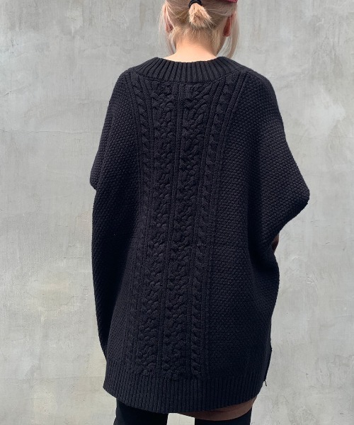 DANKE SCHON(ダンケシェーン)の「DankeSchon/ダンケシェーン/ジップアップニットベスト(ベスト・メンズ・ブラック/カーキ/ホワイト・FREE)」の10枚目の写真