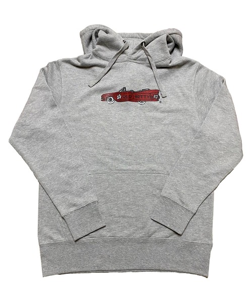 OLD BETTY'S(オールドベティーズ)の「オールドベティーズ【OLD BETTY’S】Cadillac Print Sweat Parka(パーカー・レディース・ホワイト/ブラック/杢グレー・S)」の6枚目の写真