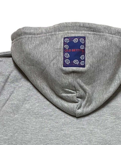 OLD BETTY'S(オールドベティーズ)の「オールドベティーズ【OLD BETTY’S】Cadillac Print Sweat Parka(パーカー・レディース・ホワイト/ブラック/杢グレー・S)」の9枚目の写真