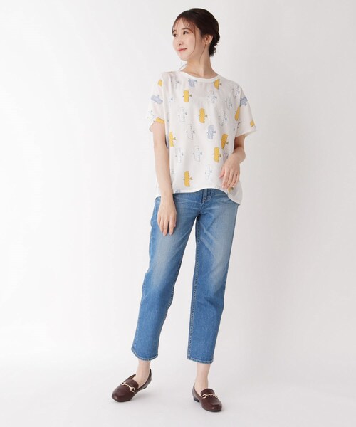 one'sterrace(ワンズテラス)の「刺しゅうバードライン柄プルオーバー(Tシャツ/カットソー・レディース・オフホワイト・00)」の10枚目の写真