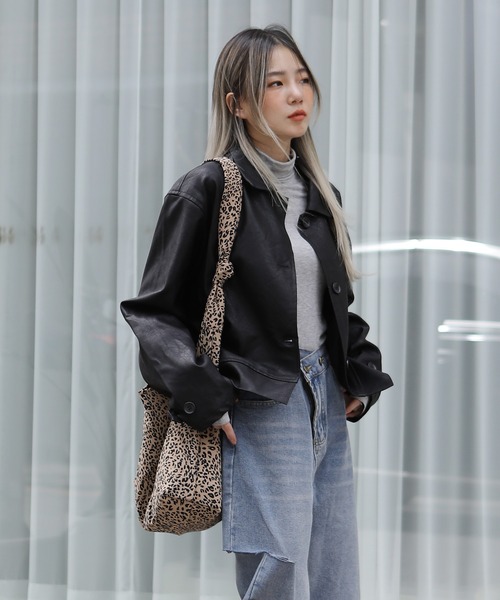 UNE MANSION（ユヌマンション）の「レオパード結びショルダーバッグ（ショルダーバッグ・レディース・ブラック/ブラウン・ONE SIZE）」の8枚目の写真