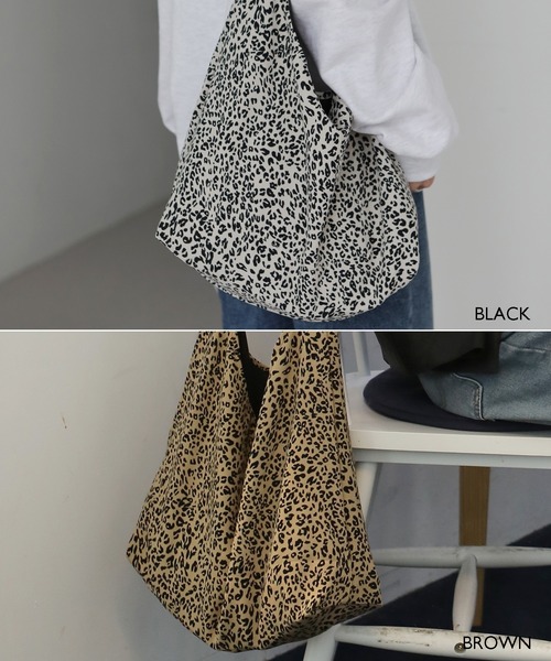 UNE MANSION（ユヌマンション）の「レオパード結びショルダーバッグ（ショルダーバッグ・レディース・ブラック/ブラウン・ONE SIZE）」の10枚目の写真