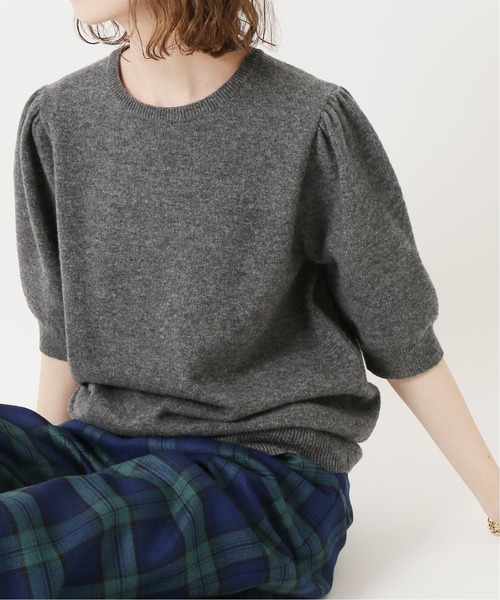 IENA(イエナ)の「カシミヤ混パフプルオーバー◆(ニット/セーター・レディース・ベージュ/グレー・FREE)」の19枚目の写真