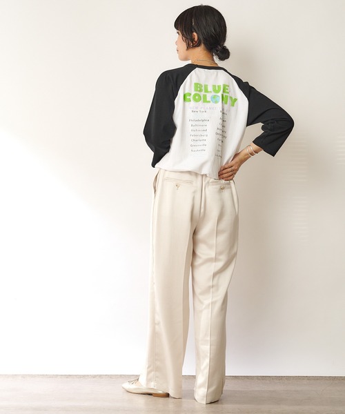 SHENERY(シーナリー)の「ポリエステルサテンヴィンテージワイドパンツ(その他パンツ・レディース・ホワイト/ピンク・SMALL/MEDIUM)」の21枚目の写真