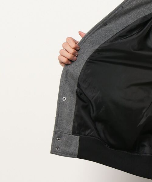 VIBGYOR(ヴィブジョー)の「メルトンスタジャン(スタジャン・メンズ・ブラック/ネイビー/ミックスグレー/チェック・MEDIUM/LARGE/X-LARGE)」の6枚目の写真