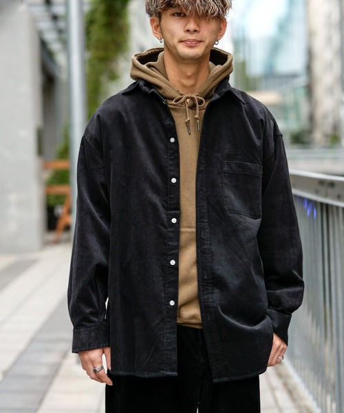 Beno（ビーノ）の「コーデュロイ レギュラーカラー オーバーシャツ