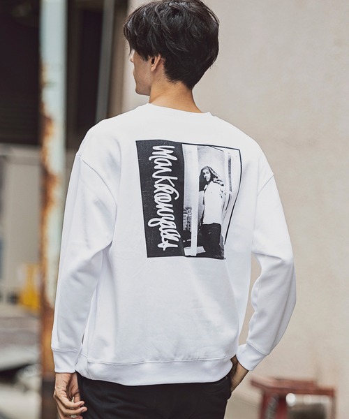 Mark Gonzales（マーク・ゴンザレス）の「Mark Gonzales(マーク ゴンザレス) プリントスウェットプルオーバー×3type（スウェット・メンズ・ブラック系2/ブラック系1/ホワイト系1/ブラック系3/ホワイト系2/ホワイト系3/ホワイト系4/ホワイト系5/ブラック系4/ブラック系5・L/M）」の4枚目の写真