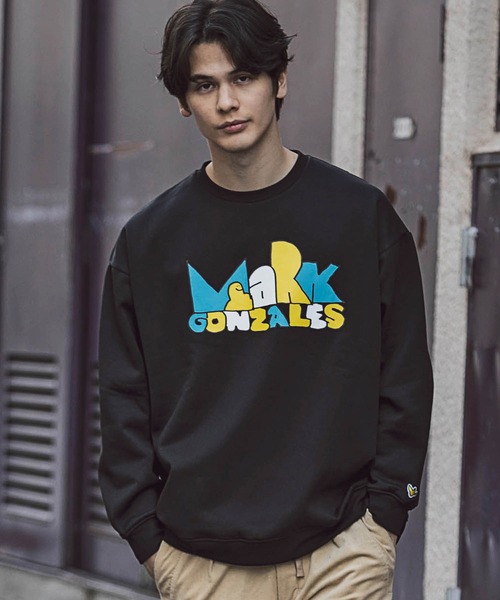 Mark Gonzales（マーク・ゴンザレス）の「Mark Gonzales(マーク ゴンザレス) プリントスウェットプルオーバー×3type（スウェット・メンズ・ブラック系2/ブラック系1/ホワイト系1/ブラック系3/ホワイト系2/ホワイト系3/ホワイト系4/ホワイト系5/ブラック系4/ブラック系5・L/M）」の9枚目の写真