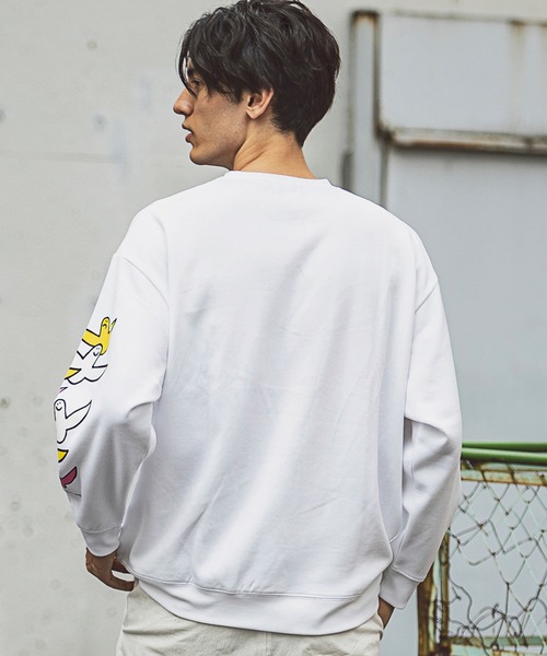 Mark Gonzales（マーク・ゴンザレス）の「Mark Gonzales(マーク ゴンザレス) プリントスウェットプルオーバー×3type（スウェット・メンズ・ブラック系2/ブラック系1/ホワイト系1/ブラック系3/ホワイト系2/ホワイト系3/ホワイト系4/ホワイト系5/ブラック系4/ブラック系5・L/M）」の20枚目の写真