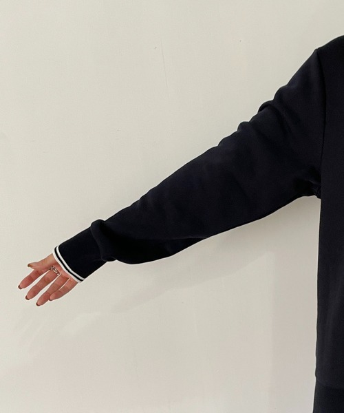 FRED PERRY（フレッドペリー）の「〈WEB限定〉【FRED PERRY/フレッドペリー】ワンポイントプルオーバー（スウェット・レディース・ネイビー/ピンク・M）」の17枚目の写真