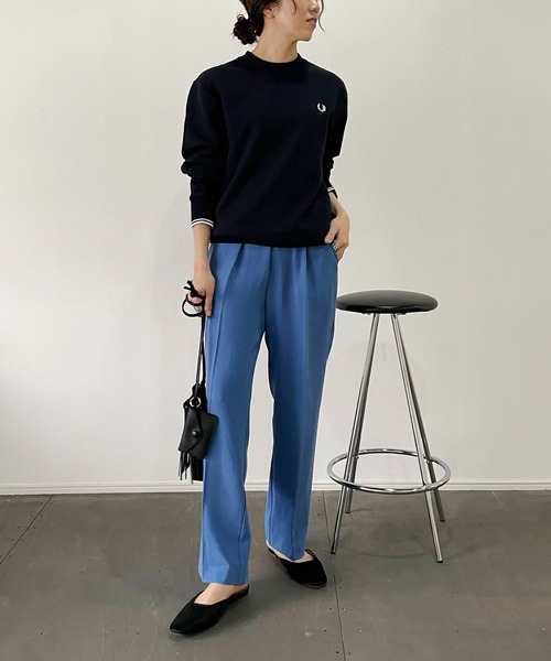 FRED PERRY（フレッドペリー）の「〈WEB限定〉【FRED PERRY/フレッドペリー】ワンポイントプルオーバー（スウェット・レディース・ネイビー/ピンク・M）」の18枚目の写真
