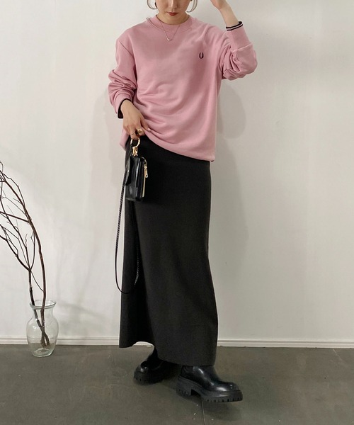 FRED PERRY（フレッドペリー）の「〈WEB限定〉【FRED PERRY/フレッドペリー】ワンポイントプルオーバー（スウェット・レディース・ネイビー/ピンク・M）」の14枚目の写真