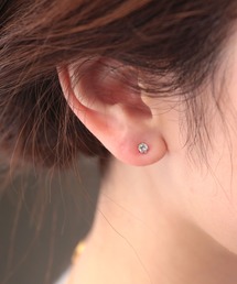 1粒ストーンピアス3mm