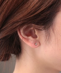 1粒ストーンピアス3mm