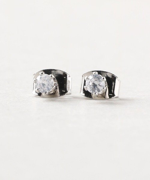 Manon's Selection(マノンズセレクション)の「1粒ストーンピアス3mm(ピアス(両耳用)・レディース・シルバー/ゴールド・ONE SIZE)」の7枚目の写真