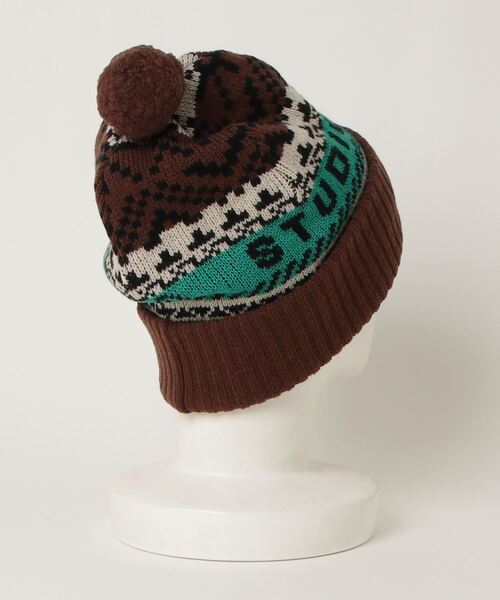 STUDIO SEVEN(スタジオ セブン)の「Nordic Pattern Knit Cap【STUDIOSEVEN/スタジオセブン】(ニットキャップ/ビーニー・メンズ・パープル/ブラウン・FREE)」の8枚目の写真
