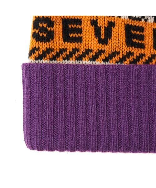 STUDIO SEVEN(スタジオ セブン)の「Nordic Pattern Knit Cap【STUDIOSEVEN/スタジオセブン】(ニットキャップ/ビーニー・メンズ・パープル/ブラウン・FREE)」の9枚目の写真