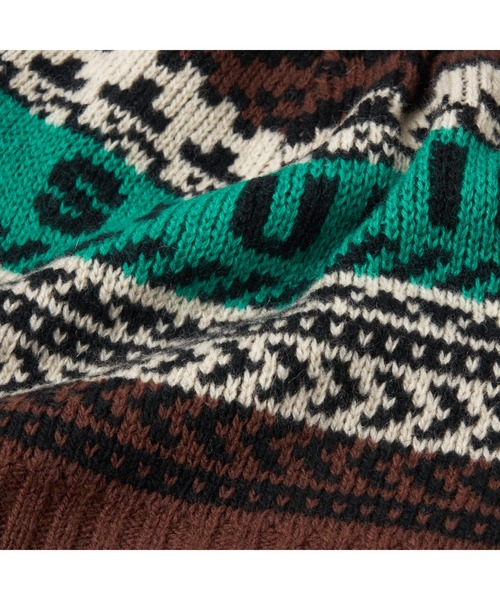 STUDIO SEVEN(スタジオ セブン)の「Nordic Pattern Knit Cap【STUDIOSEVEN/スタジオセブン】(ニットキャップ/ビーニー・メンズ・パープル/ブラウン・FREE)」の6枚目の写真