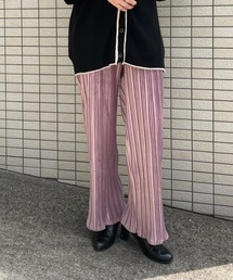 Chiaro | スエードタッチプリーツワイドパンツ(その他パンツ)