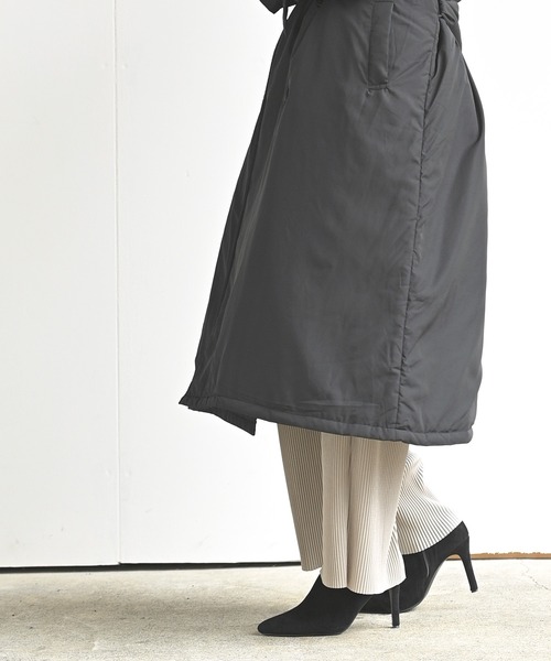 rps（アールピーエス）の「中綿入りノーカラートレンチコート（トレンチコート・レディース・ブラック/アイボリー/ベージュ・M）」の14枚目の写真