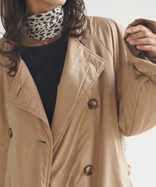 rps（アールピーエス）の「中綿入りノーカラートレンチコート（トレンチコート・レディース・ブラック/アイボリー/ベージュ・M）」の20枚目の写真