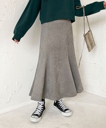 スウェードマーメイドスカート