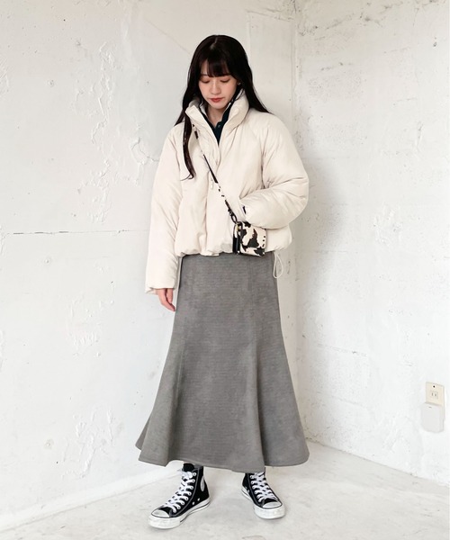 EPIMI E'PIMMY（エピミエピミー）の「スウェードマーメイドスカート（スカート・レディース・アイボリー/杢グレー/モカ/マスタード・MEDIUM）」の5枚目の写真