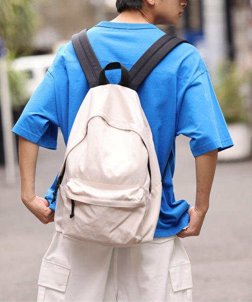 WEGO（ウィゴー）の「WEGO/ウォッシュデイパック（バックパック/リュック・メンズ・ネイビー/オレンジ/ブラック/グリーン/オフホワイト/グレー・FREE）」の2枚目の写真