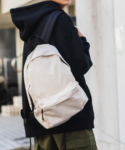 WEGO（ウィゴー）の「WEGO/ウォッシュデイパック（バックパック/リュック・メンズ・ネイビー/オレンジ/ブラック/グリーン/オフホワイト/グレー・FREE）」の10枚目の写真