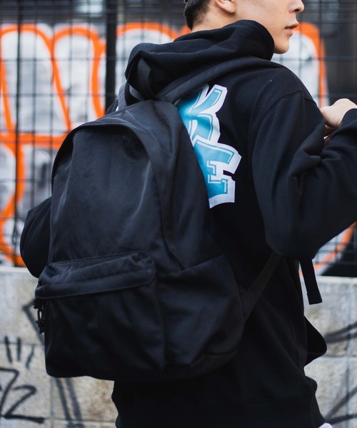 WEGO（ウィゴー）の「WEGO/ウォッシュデイパック（バックパック/リュック・メンズ・ネイビー/オレンジ/ブラック/グリーン/オフホワイト/グレー・FREE）」の9枚目の写真