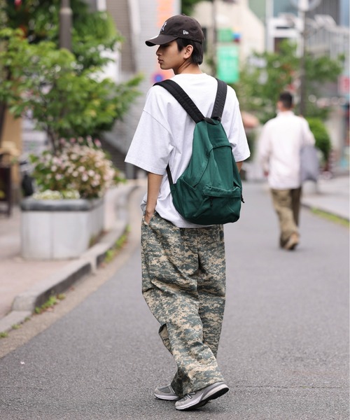 WEGO（ウィゴー）の「WEGO/ウォッシュデイパック（バックパック/リュック・メンズ・ネイビー/オレンジ/ブラック/グリーン/オフホワイト/グレー・FREE）」の16枚目の写真