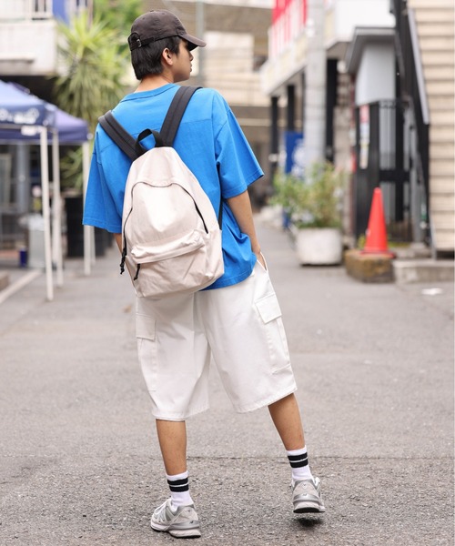 WEGO（ウィゴー）の「WEGO/ウォッシュデイパック（バックパック/リュック・メンズ・ネイビー/オレンジ/ブラック/グリーン/オフホワイト/グレー・FREE）」の19枚目の写真