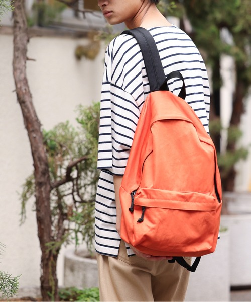 WEGO（ウィゴー）の「WEGO/ウォッシュデイパック（バックパック/リュック・メンズ・ネイビー/オレンジ/ブラック/グリーン/オフホワイト/グレー・FREE）」の14枚目の写真