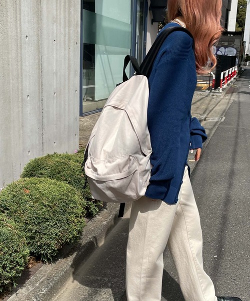 WEGO（ウィゴー）の「WEGO/ウォッシュデイパック（バックパック/リュック・メンズ・ネイビー/オレンジ/ブラック/グリーン/オフホワイト/グレー・FREE）」の20枚目の写真