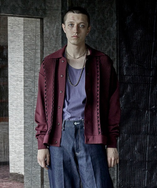 Iroquois（イロコイ）の「12GG TUCK KNIT BL（ニット/セーター）」 - WEAR