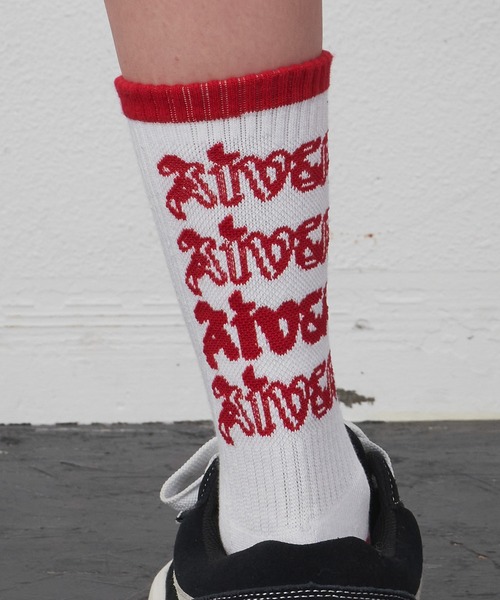 AIVER(アイバー)の「AIVER リンガーソックス(ソックス/靴下・メンズ・ホワイト/ブラック・FREE)」の6枚目の写真