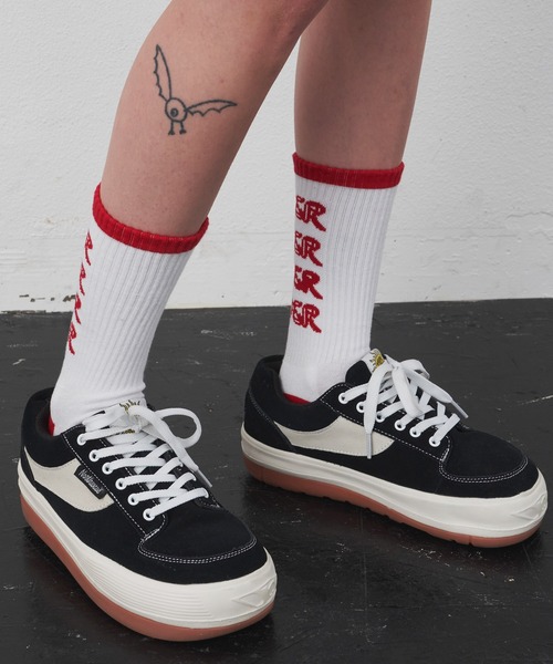 AIVER(アイバー)の「AIVER リンガーソックス(ソックス/靴下・メンズ・ホワイト/ブラック・FREE)」の5枚目の写真