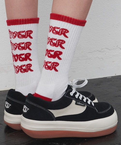 AIVER(アイバー)の「AIVER リンガーソックス(ソックス/靴下・メンズ・ホワイト/ブラック・FREE)」の4枚目の写真