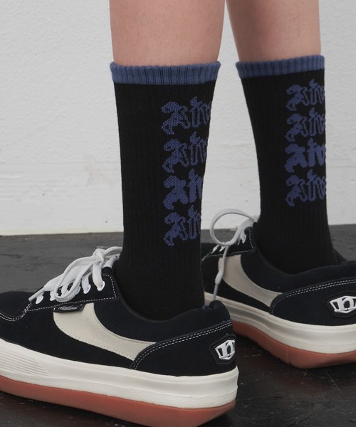 AIVER(アイバー)の「AIVER リンガーソックス(ソックス/靴下・メンズ・ホワイト/ブラック・FREE)」の9枚目の写真