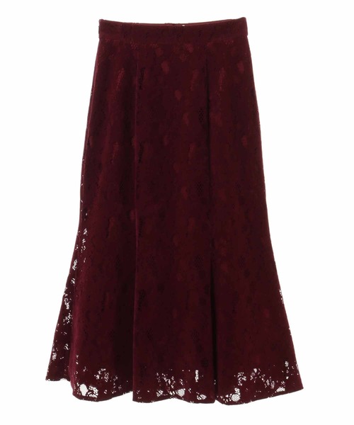 31 Sons de mode（トランテアン　ソン　ドゥ　モード）の「モールレースマーメイドスカート（スカート・レディース・ライトグレー/ネイビー/ボルドー・38/36）」の13枚目の写真