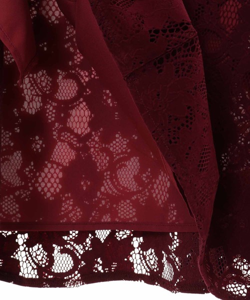 31 Sons de mode（トランテアン　ソン　ドゥ　モード）の「モールレースマーメイドスカート（スカート・レディース・ライトグレー/ネイビー/ボルドー・38/36）」の15枚目の写真