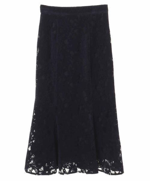 31 Sons de mode（トランテアン　ソン　ドゥ　モード）の「モールレースマーメイドスカート（スカート・レディース・ライトグレー/ネイビー/ボルドー・38/36）」の16枚目の写真