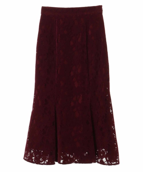 31 Sons de mode（トランテアン　ソン　ドゥ　モード）の「モールレースマーメイドスカート（スカート・レディース・ライトグレー/ネイビー/ボルドー・38/36）」の18枚目の写真