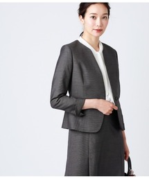 NEWYORKER（ニューヨーカー）の「ウールシルクドビー ノーカラージャケット（ノーカラージャケット）」