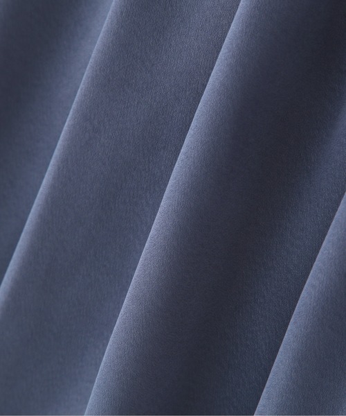 N.（N. Natural Beauty Basic）（エヌエヌナチュラルビューティーベーシック）の「◆ヴィンテージ風サテンギャザーブラウス（シャツ/ブラウス・レディース・オフホワイト/ブルー/モーブ系・MEDIUM）」の16枚目の写真