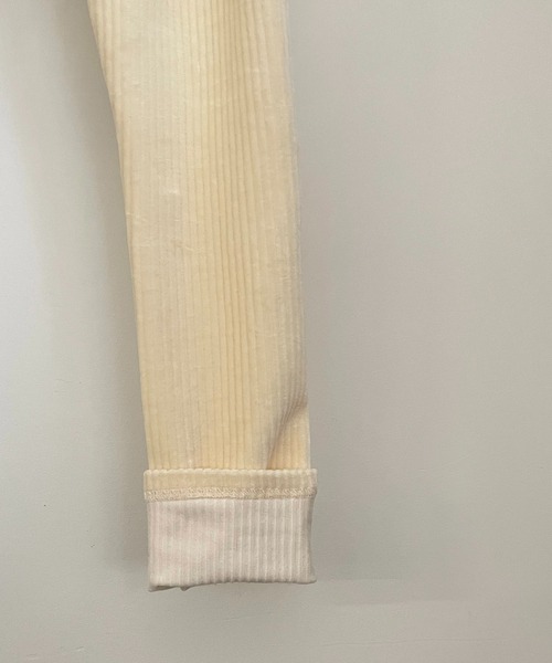 CANAL JEAN(キャナルジーン)の「arc はりぬきベロアレギンス(その他パンツ・レディース・ブラック/ネイビー/ブラウン/グレー/アイボリー・38)」の19枚目の写真