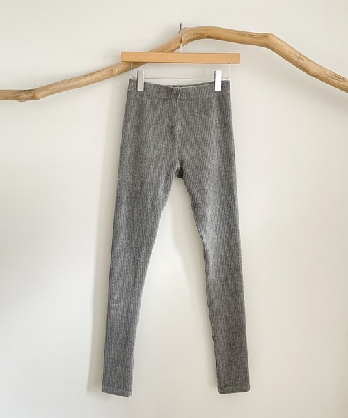 CANAL JEAN(キャナルジーン)の「arc はりぬきベロアレギンス(その他パンツ・レディース・ブラック/ネイビー/ブラウン/グレー/アイボリー・38)」の21枚目の写真