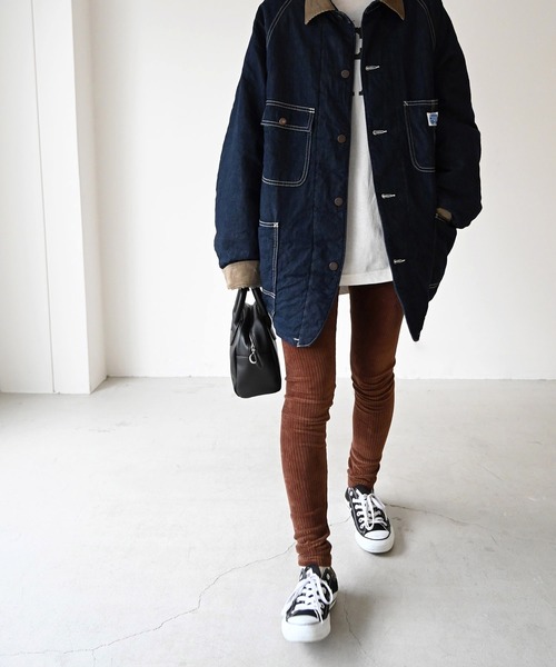 CANAL JEAN(キャナルジーン)の「arc はりぬきベロアレギンス(その他パンツ・レディース・ブラック/ネイビー/ブラウン/グレー/アイボリー・38)」の13枚目の写真